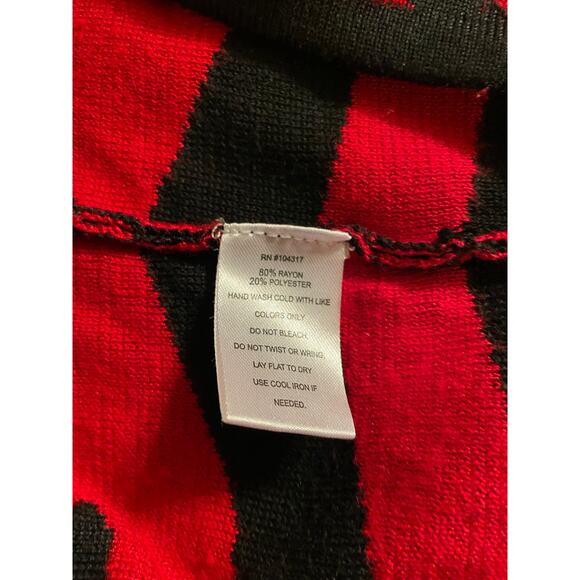 Derek Heart Size 2X Red Print Sweater Dress - Picture 5 of 6